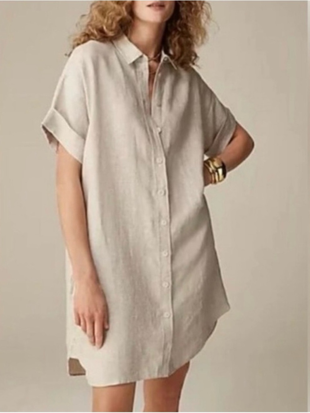 Baird McNutt irish linen X J.crew shirt dress
